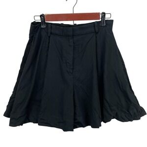 COS Black Lyocell Pleated Balloon‎ Shorts Women's Size US 6 High Waist Casual